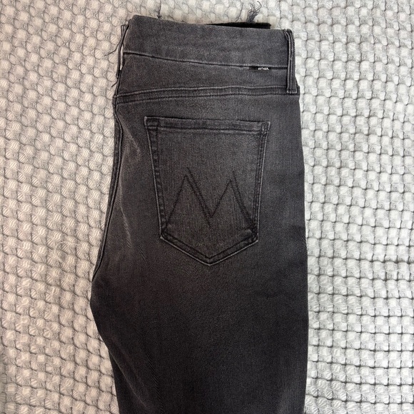 MOTHER The Looker Ankle Fray Jeans Size 30 Grey/Black VGUC - Picture 1 of 6